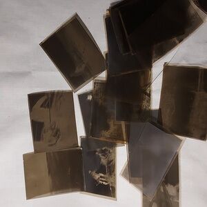 Vintage Negatives Lot of 23 Fishing House Family Boats Different Pictures